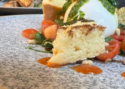 Buratta dish